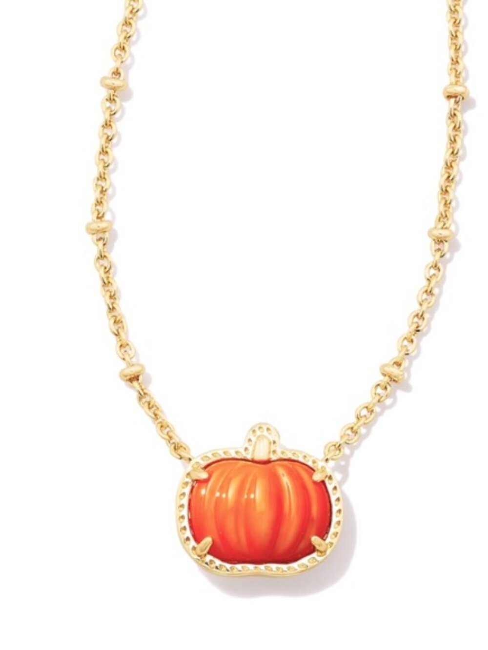 Kendra Scott Pumpkin Short Pendant Necklace, Fashion Jewelry for Women